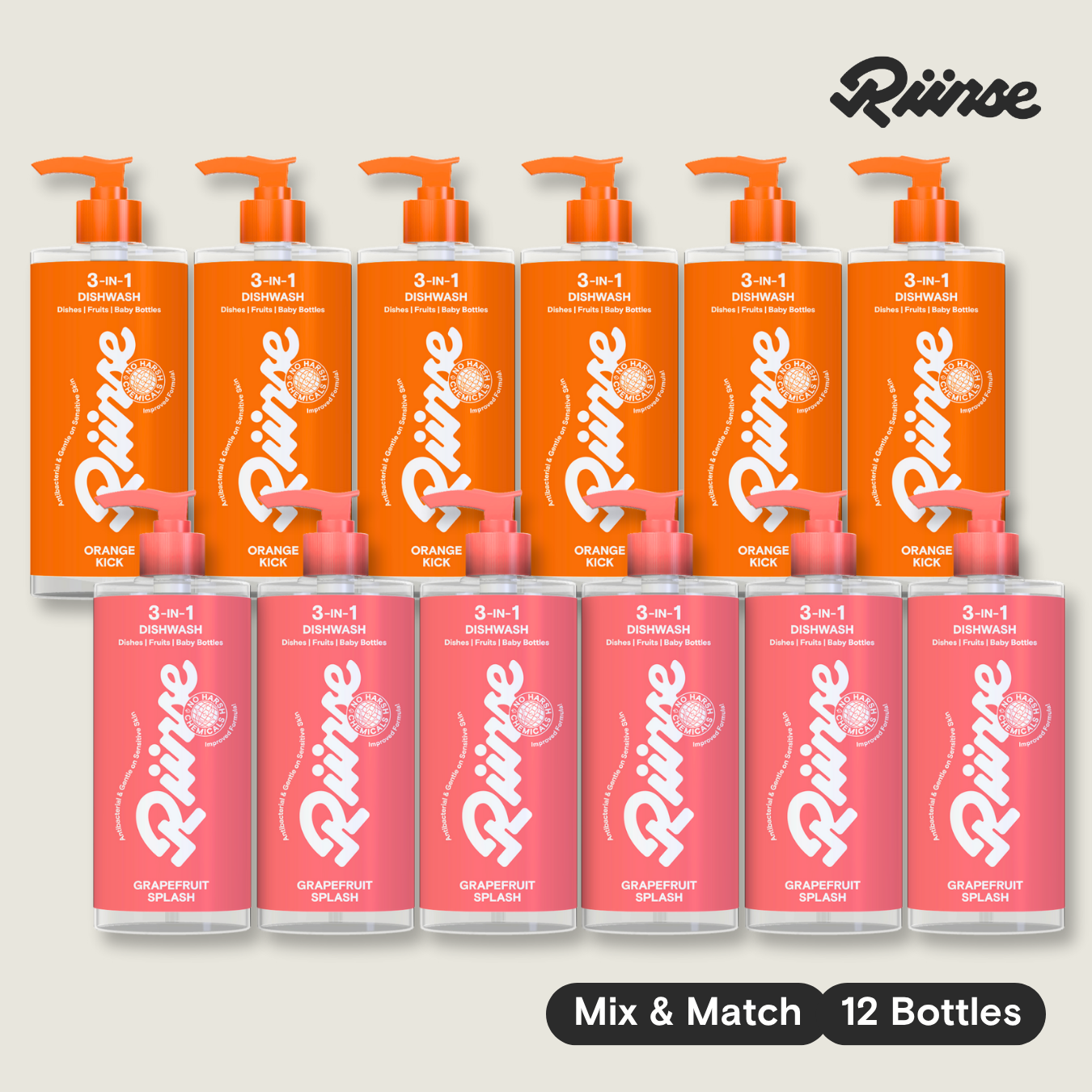 3-in-1 Dishwash (RM9.90/bottle)