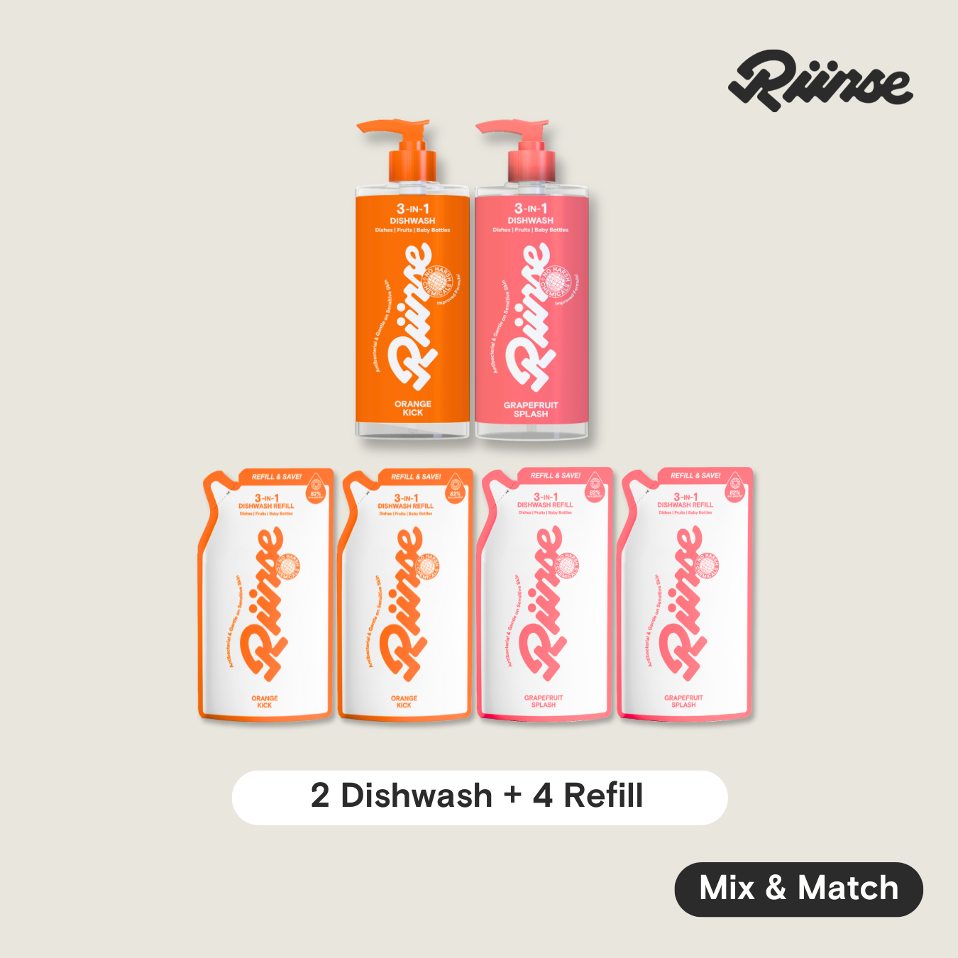 3-IN-1 Dishwash & Refill Bundle