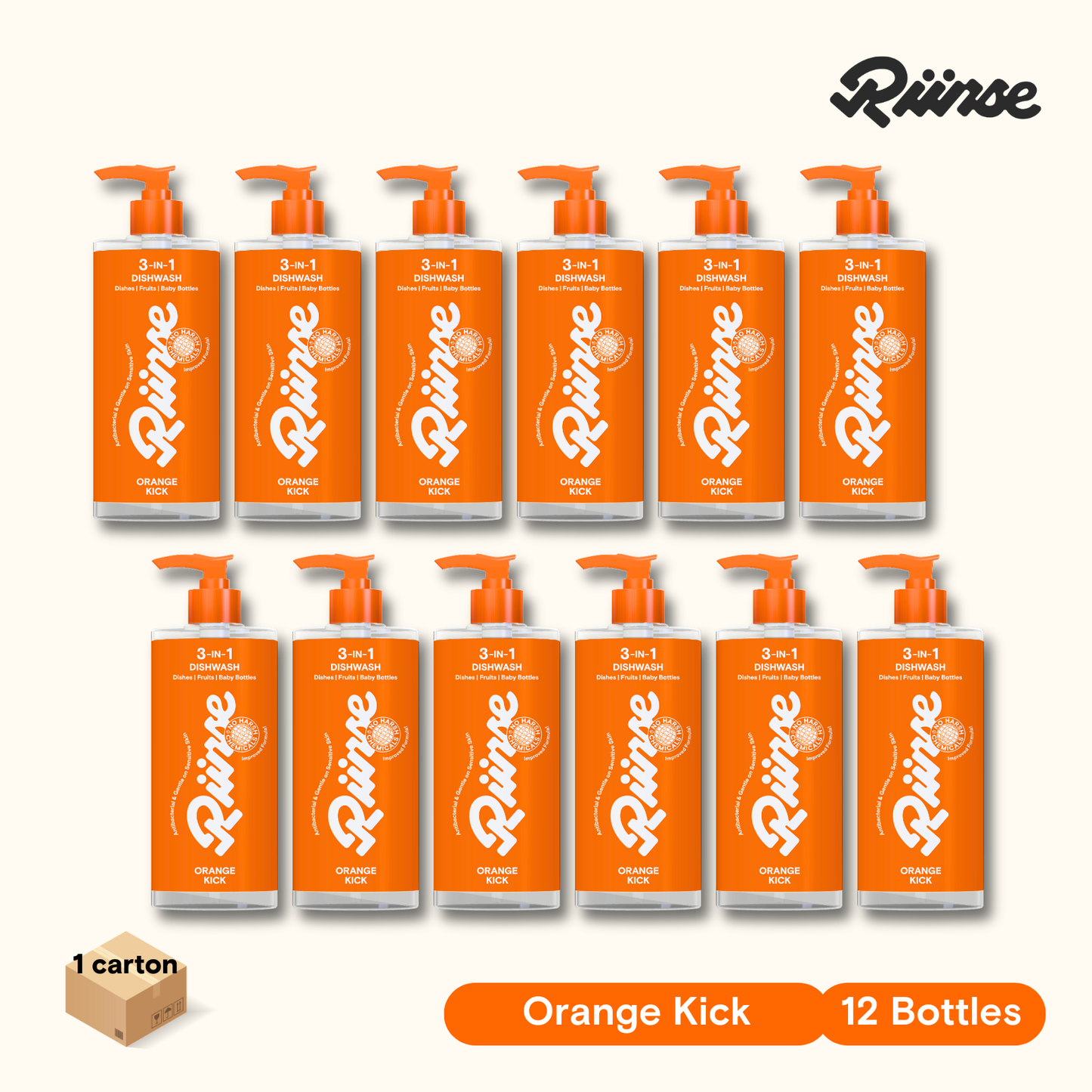 3-in-1 Dishwash Orange Kick