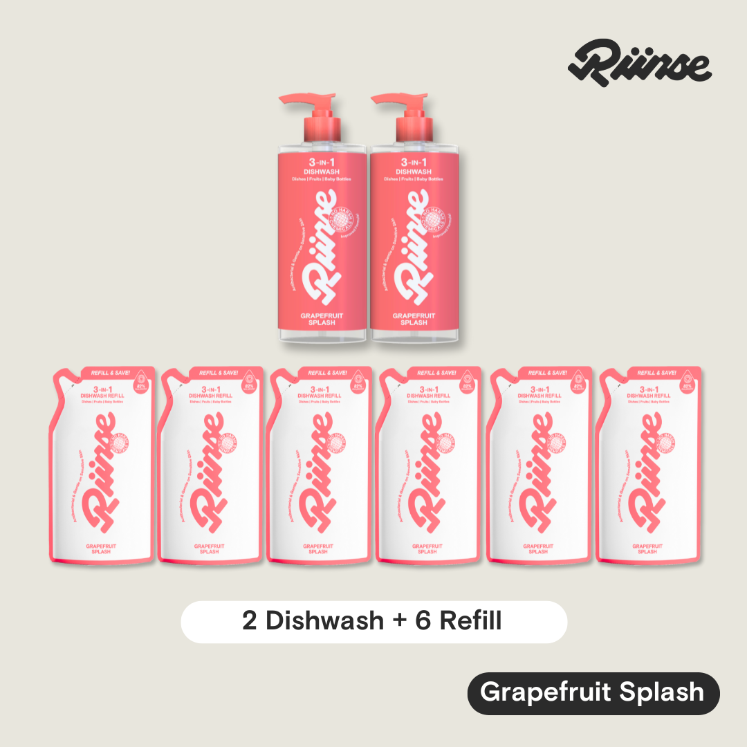 3-in-1 Dishwash Bottle & Refill