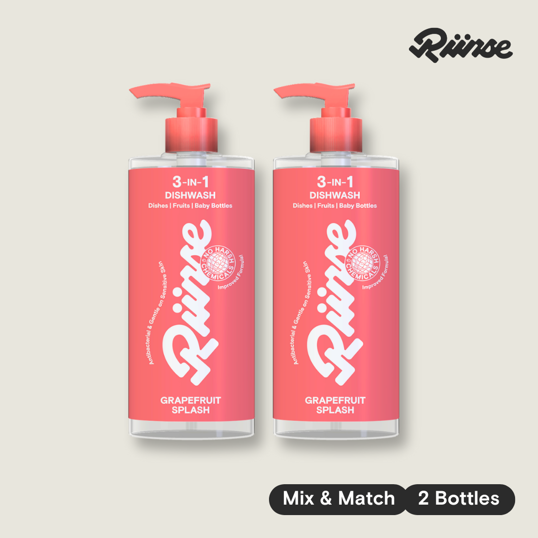 3-in-1 Dishwash Bottle & Refill