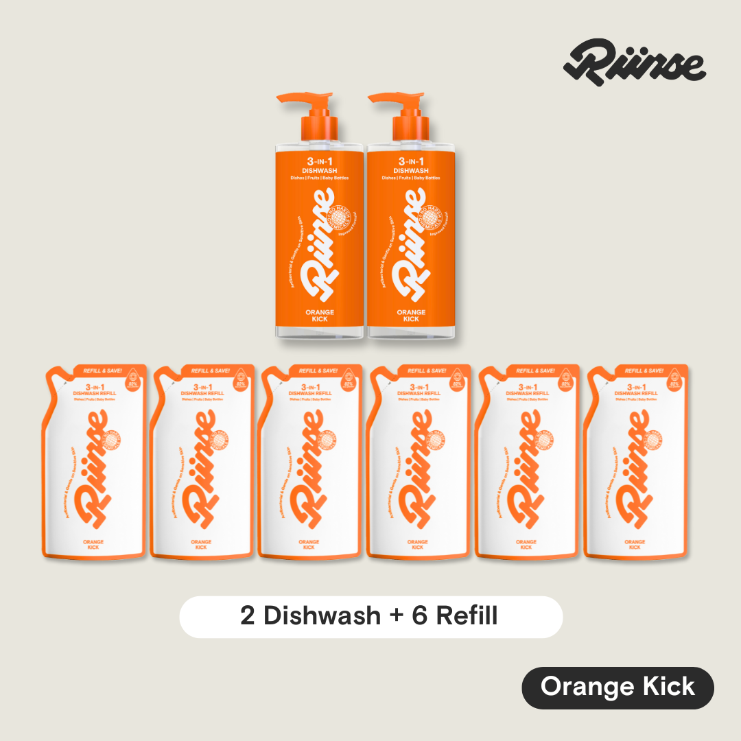 3-in-1 Dishwash Bottle & Refill