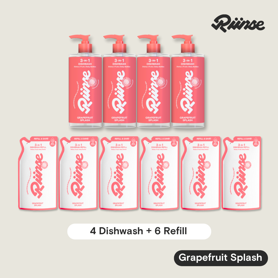 3-in-1 Dishwash Bottle & Refill