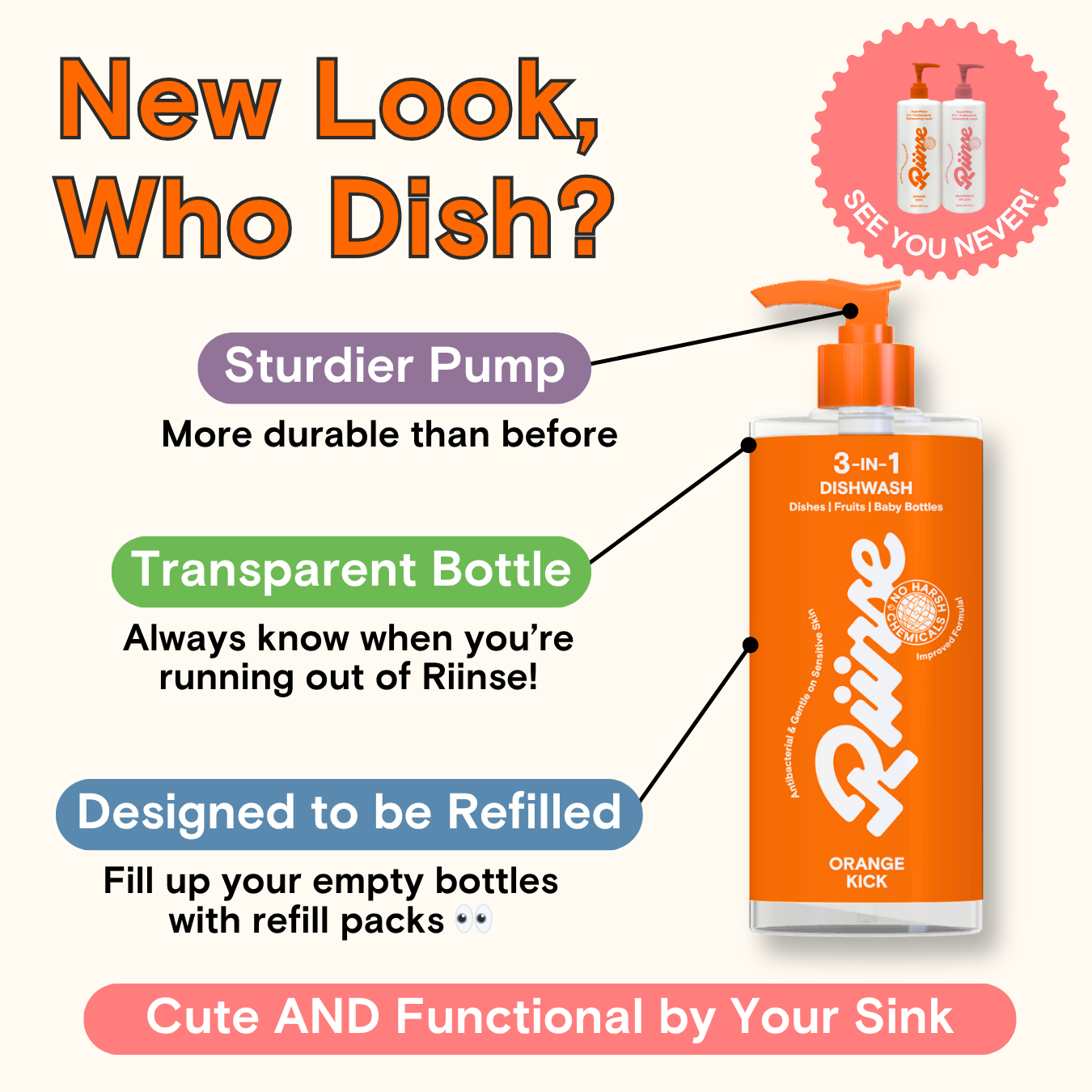 3-in-1 Dishwash (RM9.90/bottle)