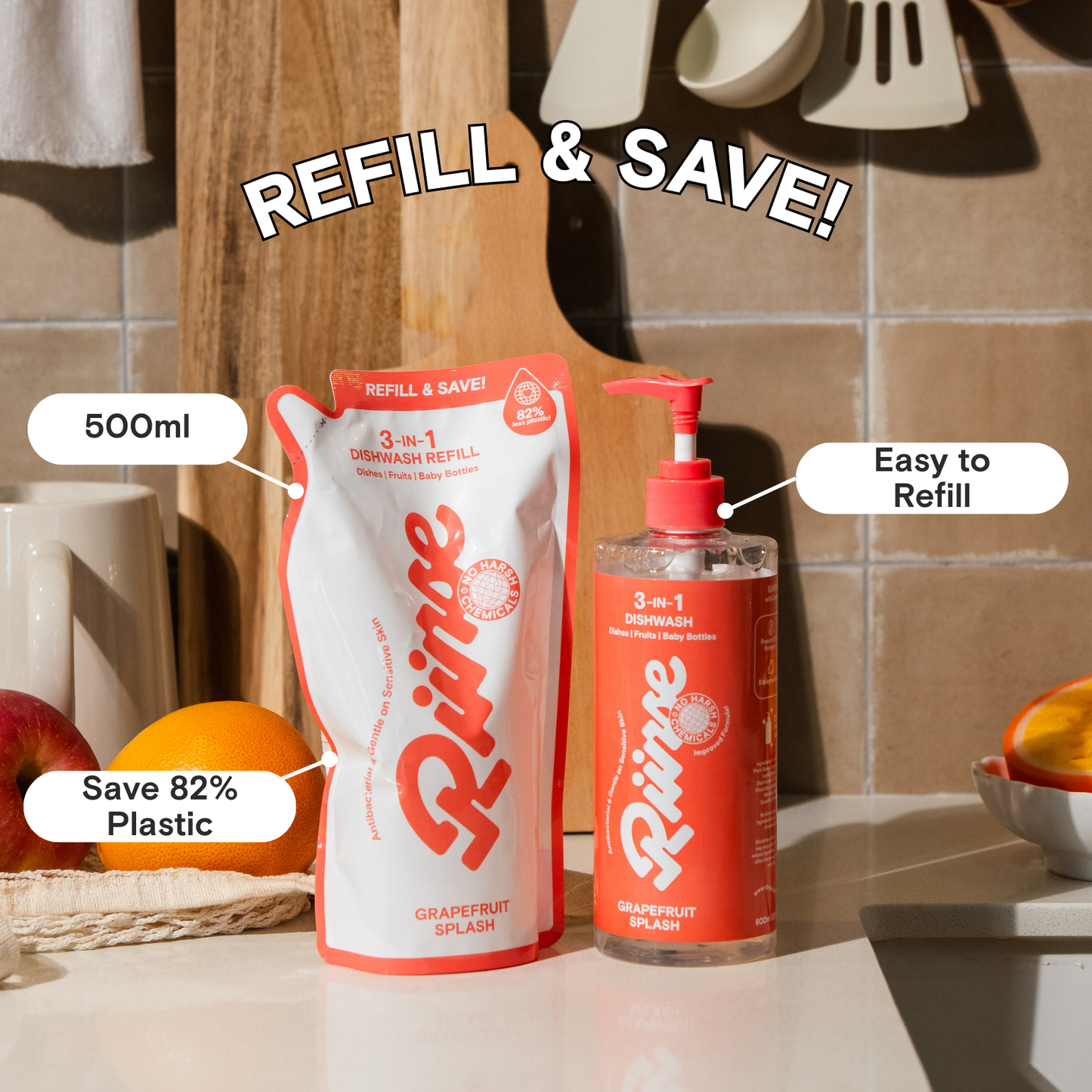 Dishwash Refill - Grapefruit Splash