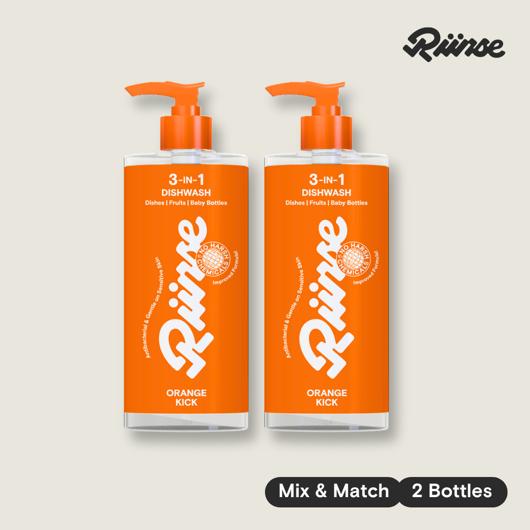 3-in-1 Dishwash Bottle & Refill