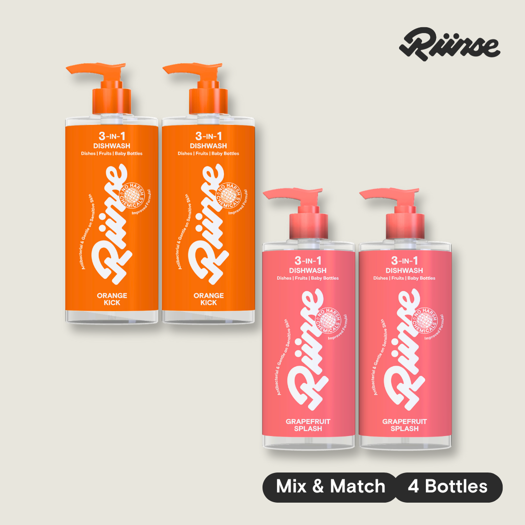 3-in-1 Dishwash Bottle & Refill