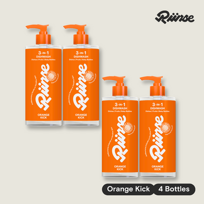 3-in-1 Dishwash Bottle & Refill