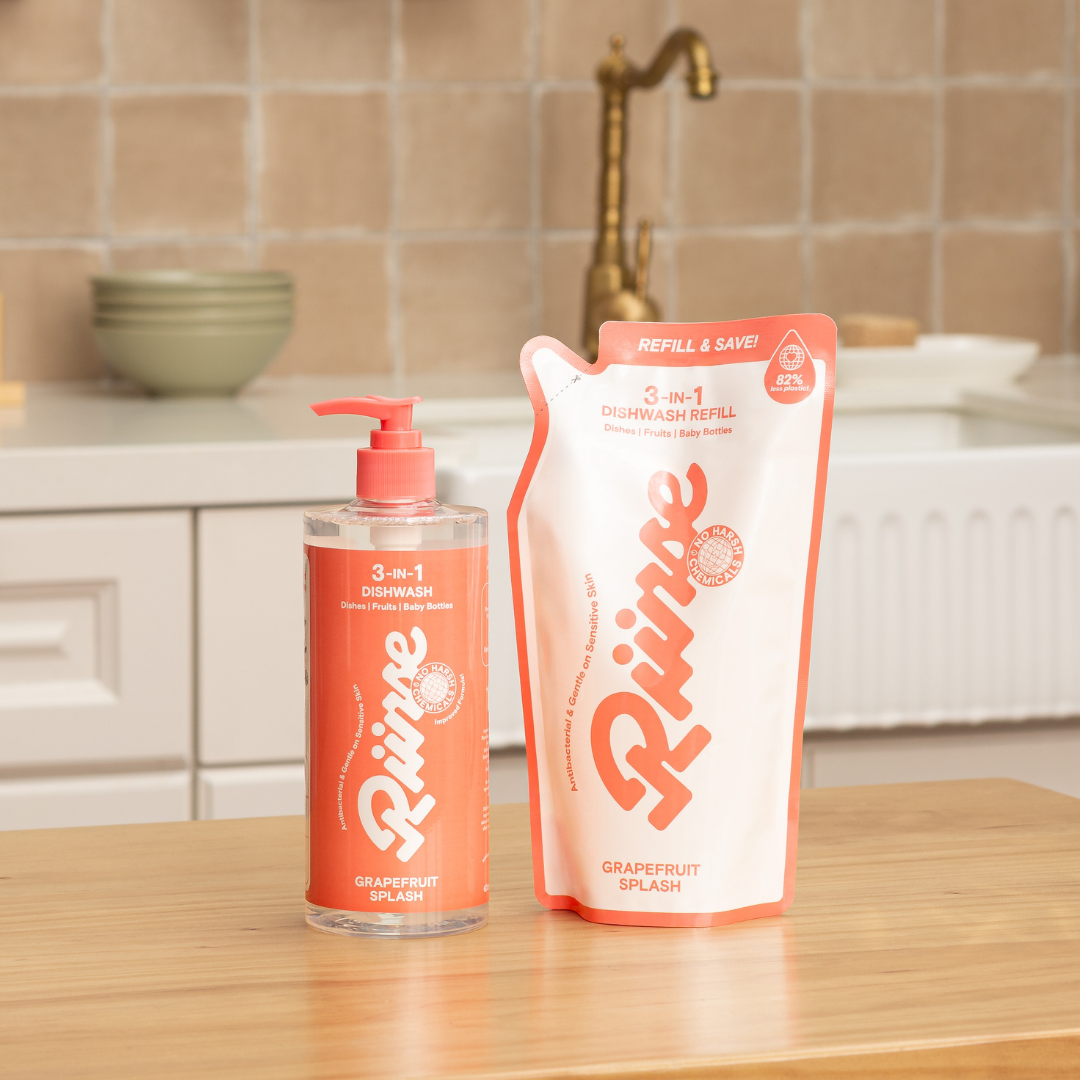3-in-1 Dishwash Bottle & Refill